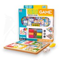 Juego De Mesa Parchís Y Oca 2-6 Jugadores Tablero Reversible Clásico Familiar - Karawan - details 1