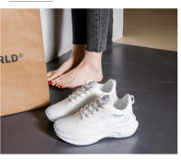 Zapatillas De Correr Para Mujer Suelas Suaves Y Amortiguadas Superficie De Malla Transpirable Zapatos De Vuelo Tejidos Moda Universitaria - details 16