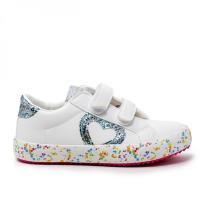 OSITO 153007 Zapatillas de lona niña 31611 24V SNEAKERS DOS VELCROS WHITE - details 2