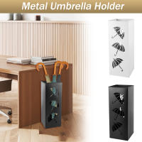 Soporte de paraguas de Metal cuadrado, estante decorativo, Cubo de soporte, bastones multiusos para caminar, soporte para entrada - details 7