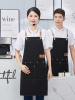Aguasalva Delantal De Cocina Para Mujeres/mujeres Con Bolsillos Uniforme De Trabajo Para Restaurantes Y Tiendas Delantero De Tela De Lona - details 0