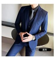 Traje De Novio Para Hombre S-9XL Moda Negocios Profesional Traje Formal Coreano Conjunto De Chaqueta Chaleco Y Pantalones Para Banquete - details 16