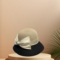 Sombrero De Paja Unisex Dos Tonos Regalo De Aniversario De San Valentín Accesorio De Festival Duradero Y Versátil Sombrero De Sol De Cesta Para Exterior - details 1