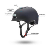 Christmas Bike Cycling Helmet Motorcycle Helmet With Illuminated Warning Light For Adult Kids - details 1