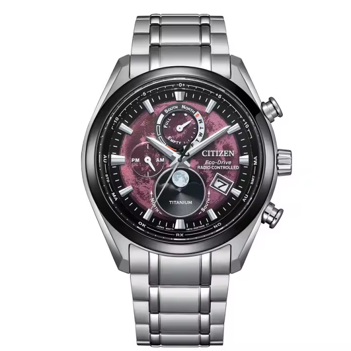 Reloj Citizen hombre Súper Titanium Tsukiyomi con cronógrafo y fase lunar - 1