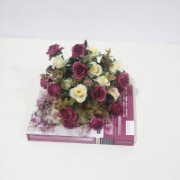 Bouquet De Rosas Artificiales Con Hojas De Eucalipto 12 Cabezas Rojo Para Decoración De Bodas Fiestas Y Hogar Imitación Realista De Flores Para Exterior Y Interior - details 12