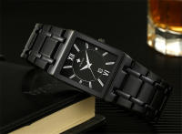 Reloj De Pulsera Masculino WWOOR 2024 Moda Lujo Quadrado Impermeable Diseño De Ginebra Cuarzo Reloj Masculino Con Numeros Romanos Y Cierre De Seguridad - details 16