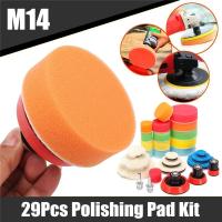 Kit De Pads De Polvo Para Coche 29 Piezas Espuma 1.2/2/3 Pulgadas Adaptador De Perilla M14 Herramienta De Polvo De Automóvil Conjunto De Esponja Para Limpieza Y Cera - details 0