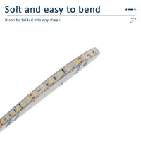Tira De Luz LED Flexible Ra98 24V 10M 5M SMD2835 120LEDs Alta CRI Iluminación Suave Para El Hogar No Impermeable 6000K - details 7