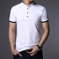 Camiseta Polo Hombre Verano Moda Algodón Transpirable Cuello Erguido Manga Corta Estilo Coreano Cómodo Casual Unisex - details 11