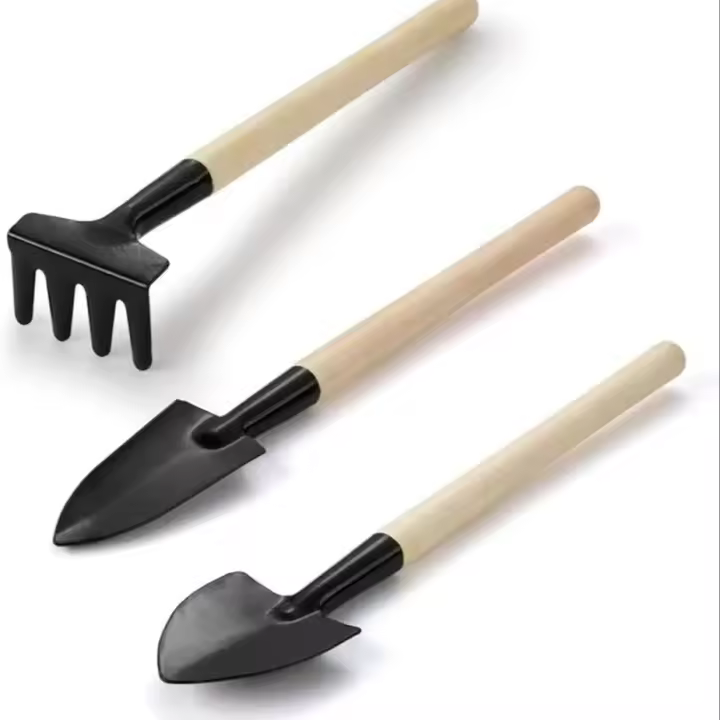 Juego De Herramientas De Jardinería Mini Tres Piezas Shovel Multi-Function Harrow Shovel Para Plantar Y Rociar Tierra Y Suelo - 1