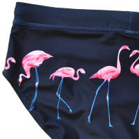 Shorts De Baño Para Hombre Estampado De Flamingo Sexy Briefs De Natación Estilo De Surf Boxer Trunks Traje De Baño Bikini Swimwear Azul - details 1
