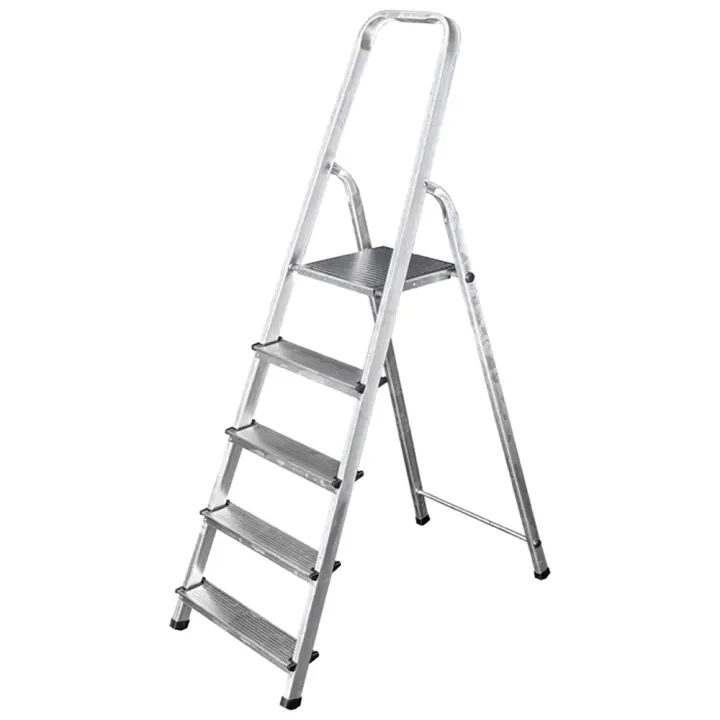 Escalera de Aluminio Orework - 5 Peldaños - 1,85 M - Herramientas de Jardinería - 1