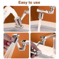 Extensor De Grifo Universal 1080 Rotación Cabezal De Rojellera Extensión De Brazo Robótico Para Cocina Aerator Aparato De Agitación De Agua - details 2