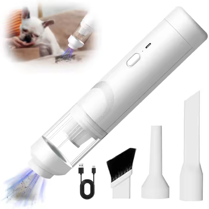 Aspirador de Mano, Mini Aspirador Coche Powerful Portátil Recargable, Aspiradora De Coche USB Aspiradora De Coche para Melo De Mascotas, Coche - 1