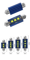 2x Luz De Lectura Para Placa De Licencia Y Interior De Coche LED CREE C10W C5W Canbus Error Free 12V Brillo Puro Blanco 31mm 36mm 39mm 41mm Universal - details 3