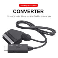Cable Adaptador Convertidor De Vídeo Y Audio SCART a HDMI 1080P Para HDTV Sky Box STB Entrada SCART Salida HDMI Plug Play - details 1