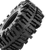 4PCS Neumáticos De Goma Para RC Crawler 1:10 Axial SCX10 90046 AXI03007 TRX4 Redcat Gen8 Tamaño 118 MM 1.9" Color Rojo - details 2