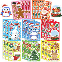 Puzle Navideño De Santa Claus Con Pegatinas Impermeables Para Niños Juego De Rompecabezas DIY Decoración De Fiesta Infantil - details 1