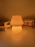 Lámpara De Mesa Para Niña Lámpara De Noche LED En Forma De Setas Decoración De Habitación Lámpara De Escritorio De Vidrio Iluminación Moderna Para Dormitorio Y Sala De Estar - details 7