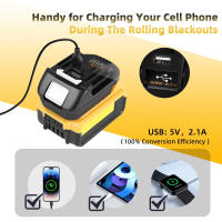 Adaptador De Batería DM18M Para Milwaukee Dewalt Makita Conversión De Batería 20V a 18V Accesorio De Batería Para Herramientas Eléctricas - details 4