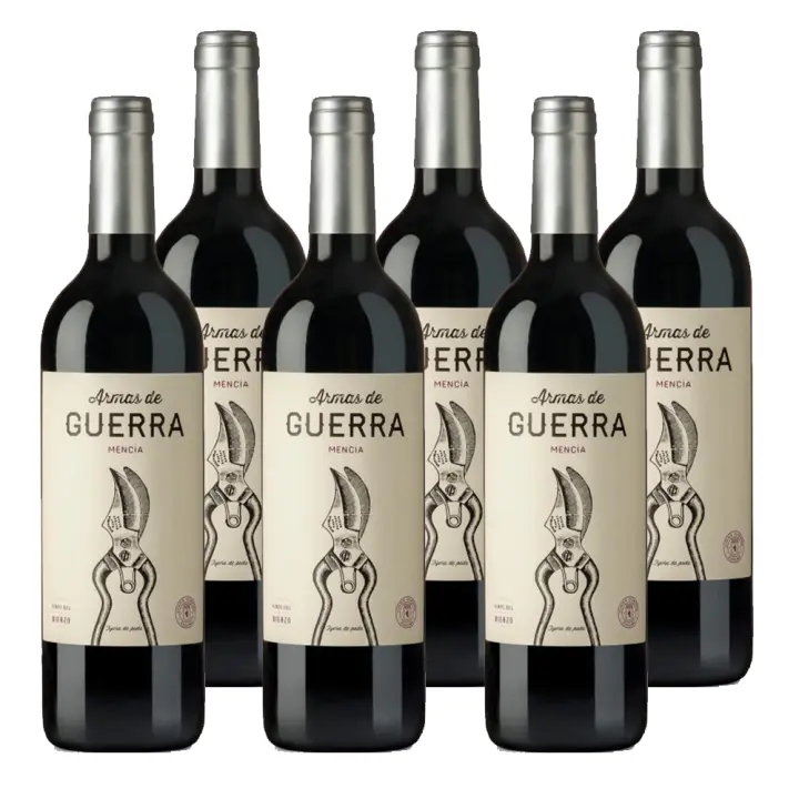 ARMAS DE GUERRA. VINO TINTO JOVEN 100% MENCIA DEL BIERZO. CAJA 6 BOTELLAS - 1