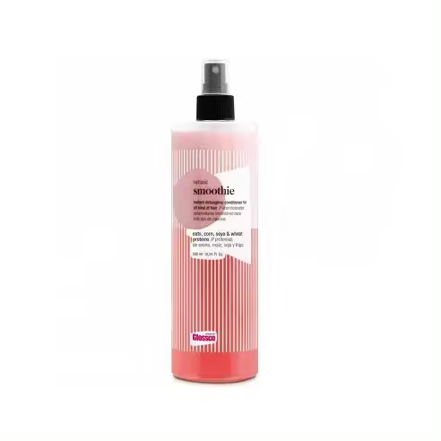 Glossco Smoothie Bifase Fresa 500 Ml - Acondicionador Instantáneo para Hidratación, Suavidad y Brillo Capilar con Protección Solar y Control del Encrespamiento - 1