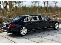 Modelo De Coche Maybach S600 Pullman 1:24 Metal Con Sonido Y Luz Vehículo De Simulación Para Niños Regalo Juguete De Lujo - details 10