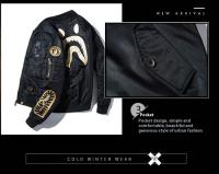 Chaqueta De Pilotaje Ma1 Estilo Japonés Para Hombres Y Mujeres Con Bordado Adecuada Para Motociclistas Y Uso Diario Talla M a XXXL Color Negro - details 2