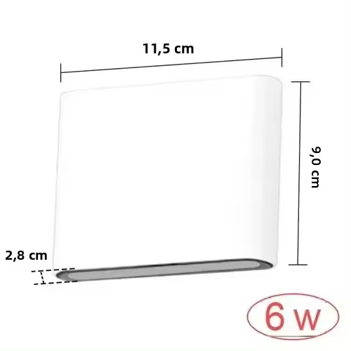 Lámpara De Pared Impermeable LED Moderna Para Exteriores Y Interiores Iluminación Minimalista Para Dormitorio Balcón Porche Jardín Decorativa - 1