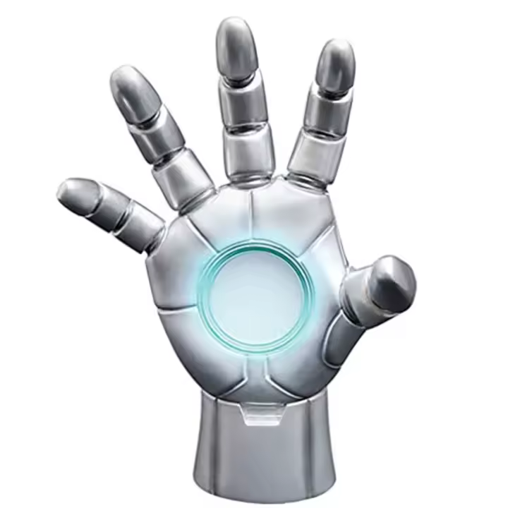 Estatua Heroic  Hands Grey Armor Iron Man Marvel 25cmFigura  Coleccionable - Idea de Regalo- Mercancia Oficial - Juguetes para Niños y Adultos - Movies Fans - Muñeco para Coleccionistas y Exposición - 1