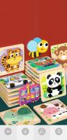 Puzzle De Madera 3D Para Bebés Juguete Educativo Montessori Aprendizaje Infantil Tangram Formas Animales Y Vehículos Juego Cognitivo - details 1