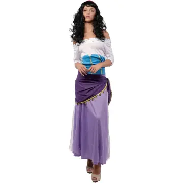 Atosa Disfraz De Gitana Zíngara Para Mujer Adulto Talla M – Vestido Con Sombrero, Costuras Reforzadas Y Funda Para Guardar