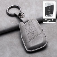 Funda De Leder Para Llave De Coche VW Volkswagen Golf 7 MK7 Tiguan MK2 Ateca Leon FR Ibiza Skoda Octavia Kodiaq Llavero De Cuero - details 9