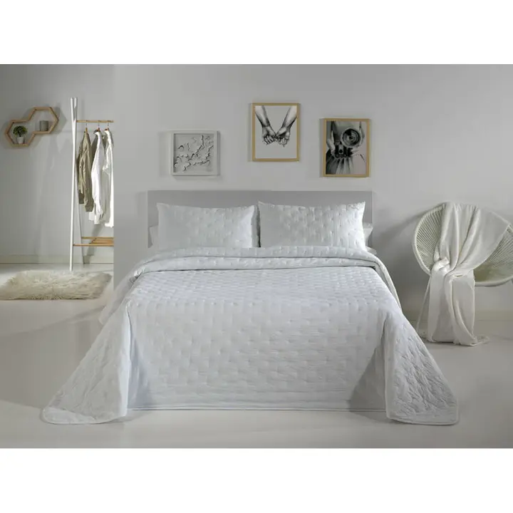 Colcha Pierre Cardin DOTS Blanco Cama de 135 (3 Piezas) - 1