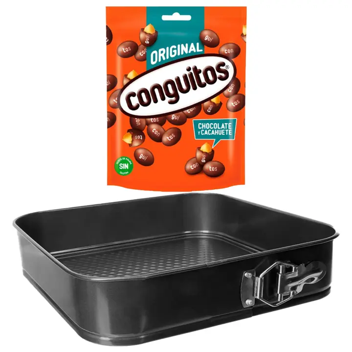 Pack repostería:CONGUITOS NEGROS DOYPACK 220G+Molde cuadrado extraíble - 1