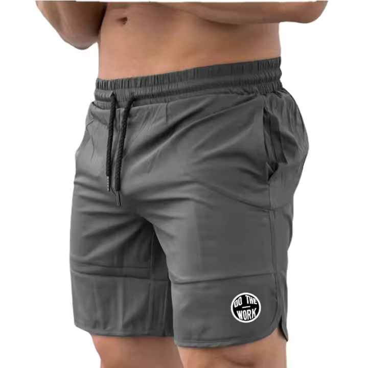 Shorts Deportivos Multifuncionales Para Hombres Ropa De Entrenamiento Al Aire Libre De Secado Rápido De Poliéster Longitud De Rodilla Para Correr Y Ejercicios - 1