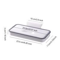 Cesta De Cocina Moda Para Puerta De Armario Basurero Colgante Ecológico De Plástico Almacenamiento Removible Soporte Para Herramientas Forma Rectangular - details 9