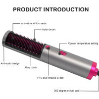 Secador de pelo 3 en 1 de un paso, cepillo de aire caliente，peine de aire caliente, herramienta de estilismo, secador de pelo, rizador de pelo liso. - details 2