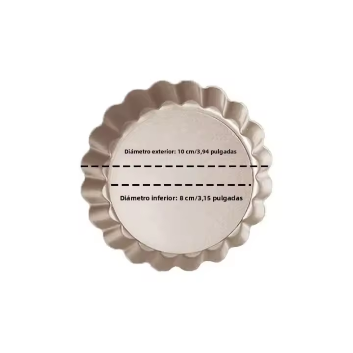 1 Pcs Molde De Mantequilla De Carbono Con Fondo Desmontable Antiadherente Fácil De Librar Utensilios De Hornear Para Pizza Y Pasteles - 1