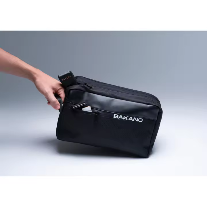 BAKANO - Neceser para Viaje Hombre, Bolsa de Aseo Impermeable Hombre. Neceser Hombre Grande de Viaje para Colgar. Neceser 3 Compartimentos. Bolsa de Aseo Hombre Afeitado (Negro). con ASA - 1
