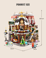 Bloques De Construcción Miniatura De Vistas De Ciudad Para Navidad Casa De Café Y Edificios Juguete De Bloques De Construcción Para Niños Regalos - details 5