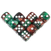 16mm D6 Azul Y Rojo Dados De Ajedrez De Acrílico Para Juegos De Mesa RPG DND Cubo De Dos Colores Esquinas Redondeadas Accesorios Para Clubes Y Fiestas En Barra - details 10