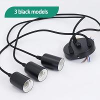 Lámpara Colgante De Techo Moderna Vintage Con 3 Cabezas E27 De Hierro Para Iluminación De Cocina Comedor Dormitorio Estilo Vintage Decorativo - details 5