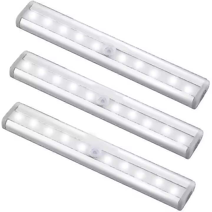 2025 New 3 Pack Upgraded Usb Rechargeable 10 Led Magnetic Motion Sensor Light - 1