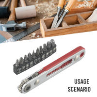 Juego De Herramientas Profesionales Con Llave De Eje Plano Y Destornillador De 90 Grados Con Mango Y Juego De Puntas Para Reparación Doméstica - details 0