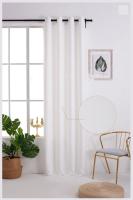Cortina serie de lino de terciopelo poliéster 150x260cm.Decorar para el hogar, sala de estar y dormitorio, estilo americano, 1 Panel. - details 1