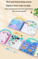Libro Mágico De Dibujo Para Niños Juguete Educativo Montessori Reutilizable Con Pluma Libro De Colores Sin Tinta Película - details 1