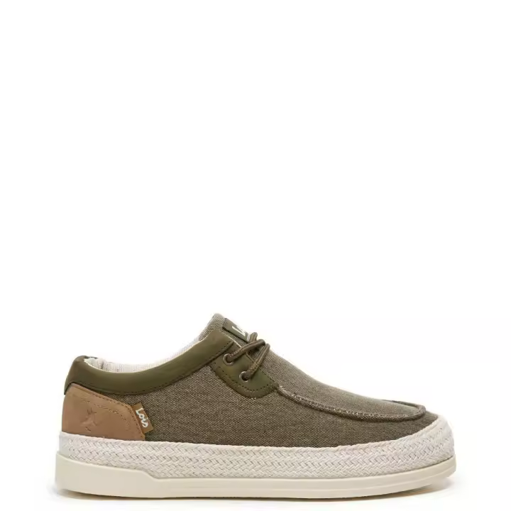 Lois 61385 Zapatillas para hombre caqui en textil y poliuretano 61385-147 - 1