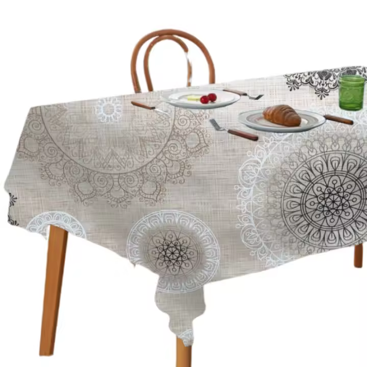 LILI HOME Mantel PVC Antimanchas – Modelo Florista. Ancho Fijo: 140 cm, ideal para la mayoría de mesas estándar. Hule resistente, con diseño antimanchas y fácil de limpiar. Protege la superficie de líquidos y suciedad. - 1
